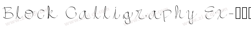 Block Calligraphy Ex字体转换